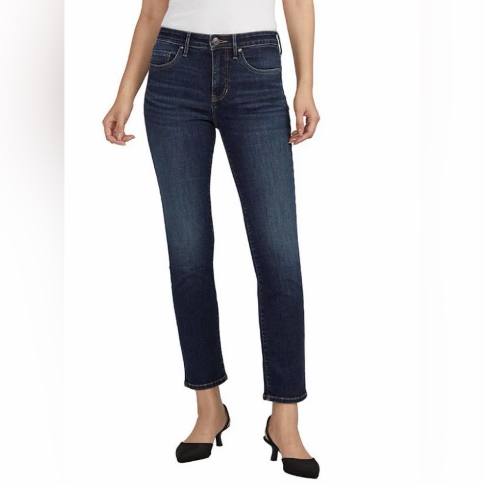 ⭐️Jag Jeans Women's Cassie Jeans Deep Indigo Cropped Jeans Size 14